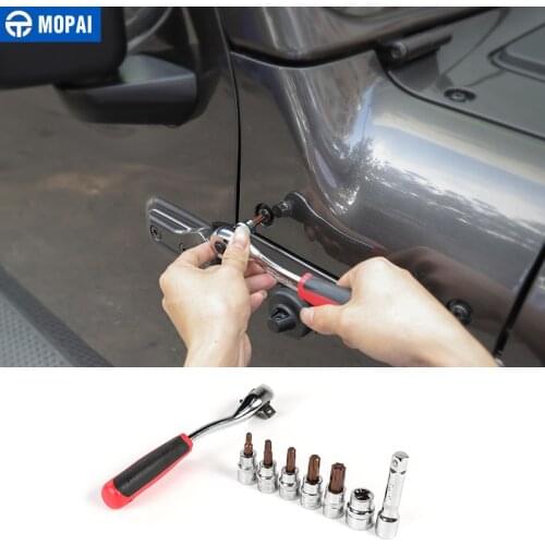 MOPAI Car Disassembly Tools for Jeep Gladiator JT 2018+ Car Screw Demolition Wrench Tool for Jeep Wrangler JK JL Accessories