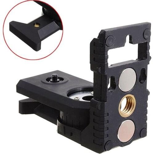 123x55x100mm Durable Laser Level Bracket Magnet L-Bracket Leveling Support 180 Degree Leveling Anti-Slip Stand