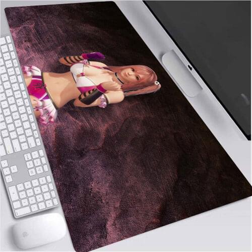 Dead or Alive sexy mouse padLarge computer game p antiskid table mat mouse pad 3D mouse pad anti-static soft rubber otaku gift