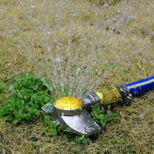 Metal Spot Sprinkler 360 Degree Square Circle Pattern Sprinkler with Gentle Water Flow Hose Sprinklers for Yard Lawn J2Y