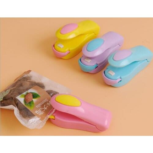 Mini Portable Heat Sealing Machine Plastic Impulse Packing Bag Sealer Lovely Designed 6 Colors Wholesale 200pcs/lot