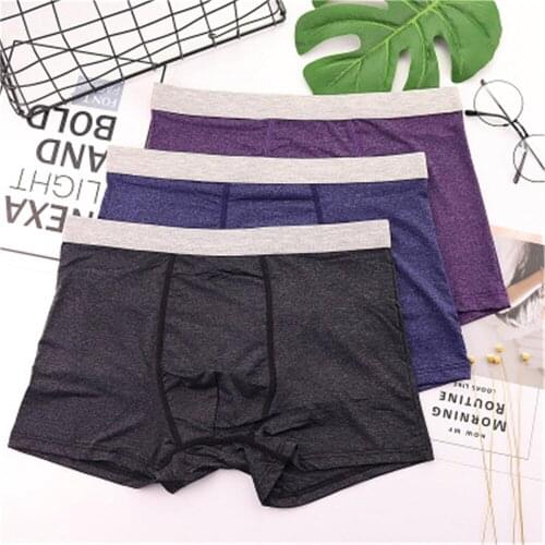 Mens underwear boxer shorts traceless one-piece style boxer shorts youth breathable in the waist large size shorts T6070