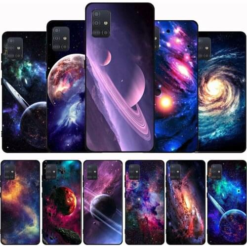 Space Black Soft Phone Case For Samsung M21 M31S M41 M51 M10 M20 M30S M40 A7 A8 A9 2018 A12 A80 A90 A81 A91 Cover