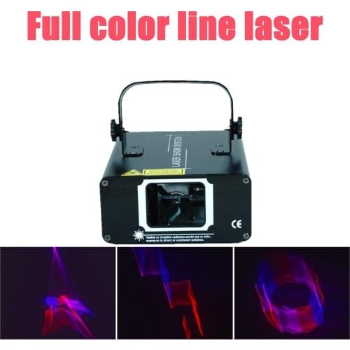 New hot 1 head DJ Laser stage light Full Color RGB Patterns line scanning Projector Stage Effect Lighting for Disco Xmas Party