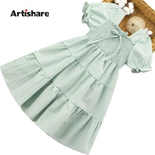Dress Girl Plaid Pattern Girls Dresses Casual Style Kids Dresses Summer Costumes For Girls 6 8 10 12 14
