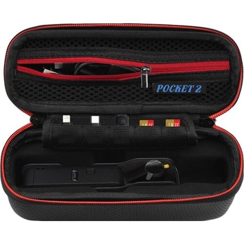 Gimbal camera Portable bag PU Shockproof Waterproof case Mobile phone Adapter/TF card/control wheel box for dji osmo pocket 2