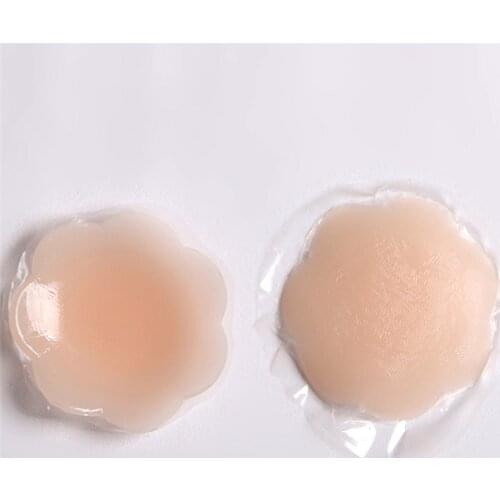 Silicone Nipple Cover Bra Reusable Pad Invisible Adhesive Bra Chest Sticker Silicone Breast Chest Breast Petals Women 1 Pair