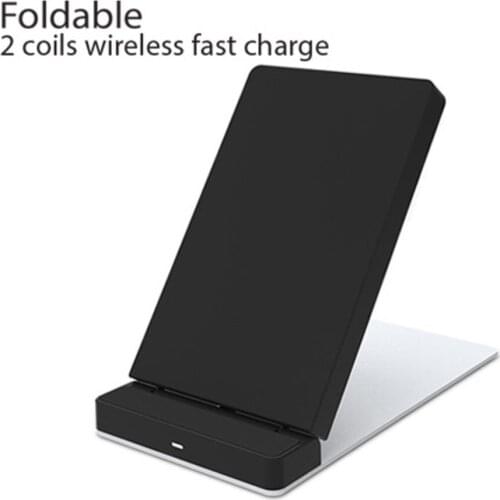 Foldable 2 coils wireless fast charger