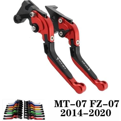 For YAMAHA MT 07 MT07 MT-07 2014 2015 2016 2017 2018 2019 2020 CNC FZ-07 Motorcycle Adjustable Brake Clutch Lever Levers Folding
