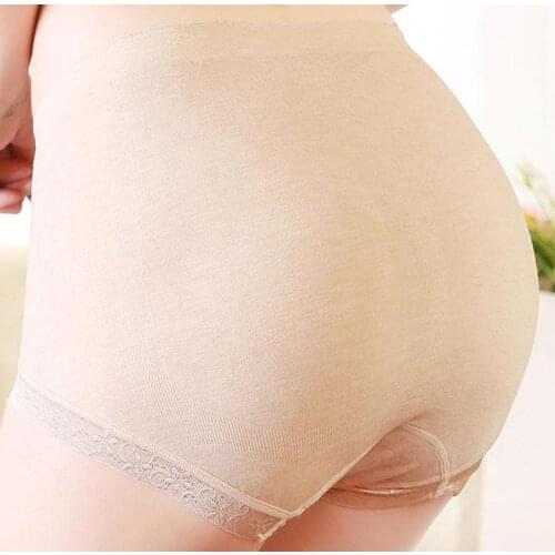 Ice Silk Ultrathin Briefs Women Panties Large Plus Size Sexy Lace Panties Briefs Quick Dry Underwear Plus Size