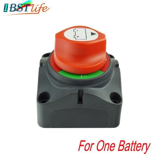 Universal 12V/24V Battery Selector Isolator Master Switch Cutoff Cut Off Disconnect Power Kill Main Switch Marine Boat Car RV