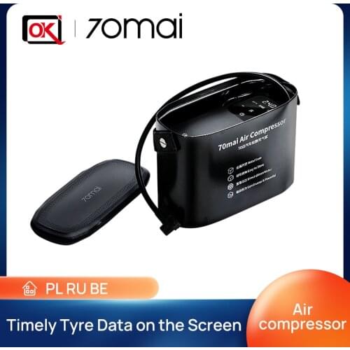 70mai Air Compressor 12V 70mai Protable Electric Car Air Pump Touch Control LED Display Compressor for scooter and Bike