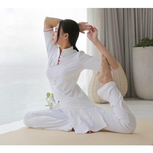 High quality women High elastic Yoga suit gym uniforms national style lay meditation clothing fitness sport clothes