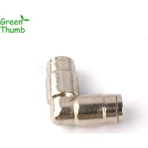 1pc I.D 9.5mm High Pressure Misting Nozzle Hose Elbow Connectors Horticulture Irrigation Metal Joints Pipe Fittings