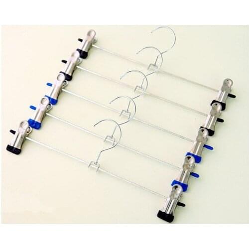 1PC Stainless Steel Hangers For Clothes Pants Wire Antiskid Drying Clothes Rack Adult And Children Hanger ND 020