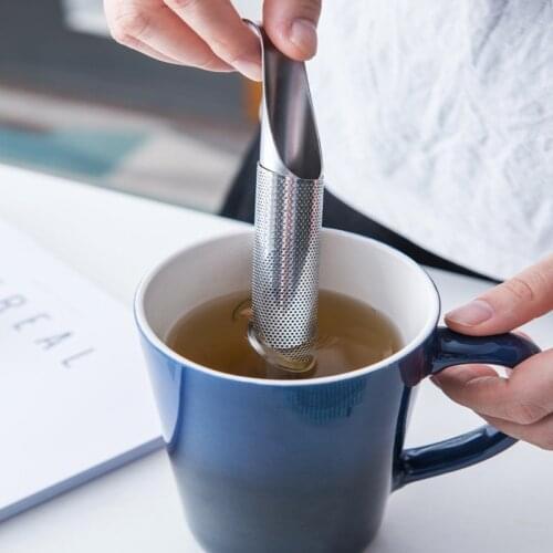 1PCS Stainless Steel Tea Infusers Pipe Shape Design Tea Strainers Hanging Spoon Filter Teapot Cup Teaware Tool Kitchen Supplies