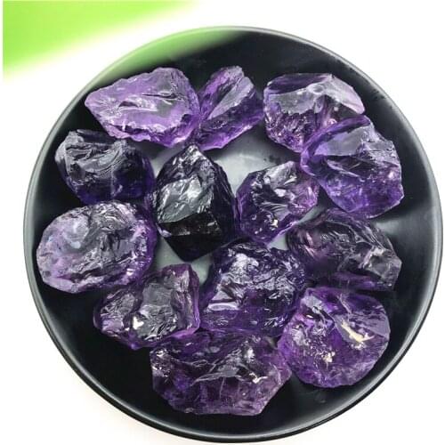 1pc High Quality Natural Raw Amethyst Quartz Crystal Tumbled Original Stone Rock Specimen Natural Stones and Minerals