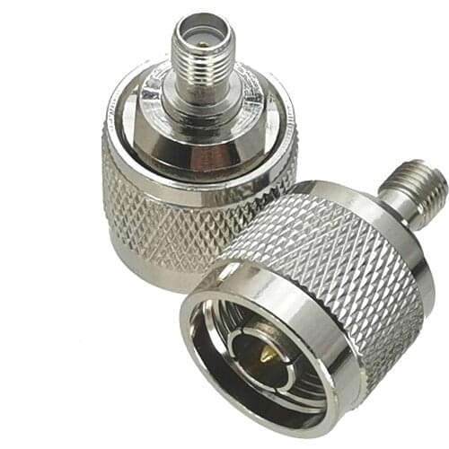 10Pcs SMA Female Jack to N Male Plug RF Adapter Connector Coaxial High Quanlity 50ohm Nickel plated