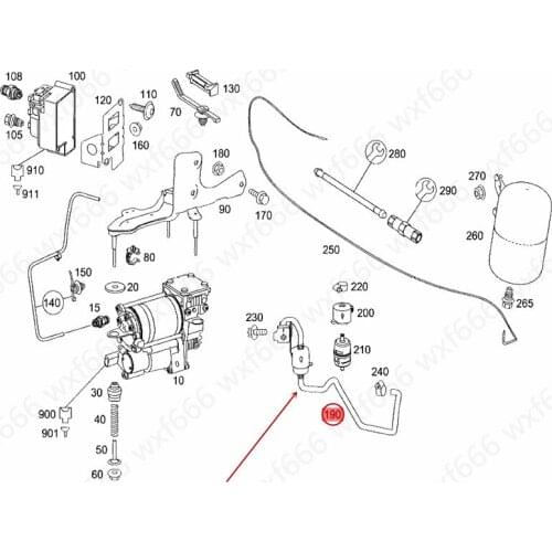 2213200369 Car Shock absorber pump filter Suitable for S221mer ced es-be nzS300 S350 S400 S500 S600 Air pump filter element
