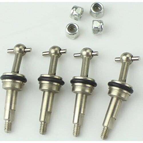 4x RC Metal Universal Dogbone Joint Drive Shaft Part Fit for Wltoys K969 K979 K989 K999 P929 1/28 RC High Speed Car
