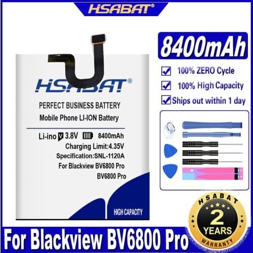 HSABAT 726280P 7900mAh Battery for Blackview BV6800 for Blackview BV6800 Pro IP68 Waterproof MT6750T Batteries