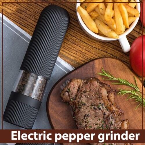 Automatic Salt Pepper Grinder Set Electric Plastic Ceramic Mill Grinding Gadgets