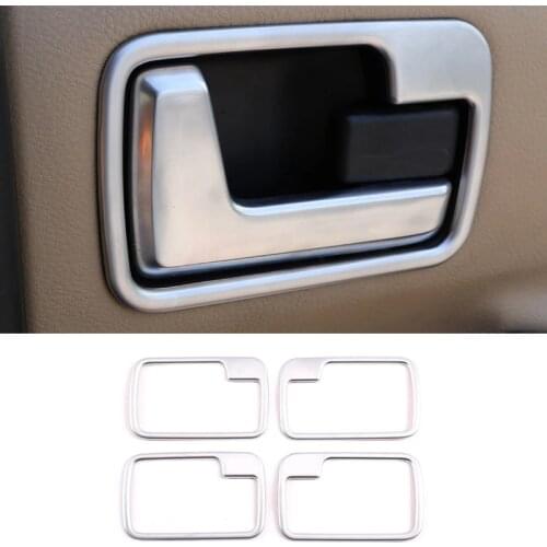 ABS Car Styling for Land Rover Discovery 3 2004-09 Interior Door Handle Bowl Cover Trim Sticker Car Interior Accessories 3 Style