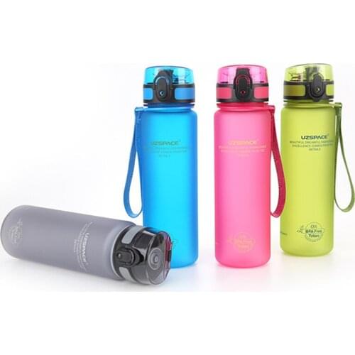 500ML outdoor sports bottle without BPA water bottle protein shaker scrub portable space adult sports bike travel camping hiking