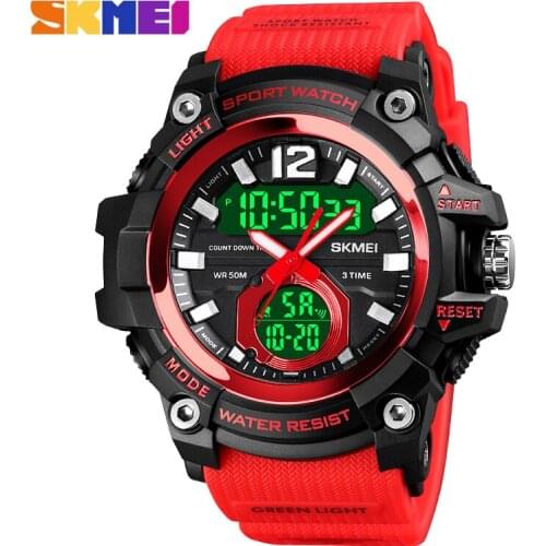 Men Sports Watches SKMEI Male Clock 5ATM Dive Swim Fashion Digital Watch Military Multifunctional Wristwatches relogio masculino