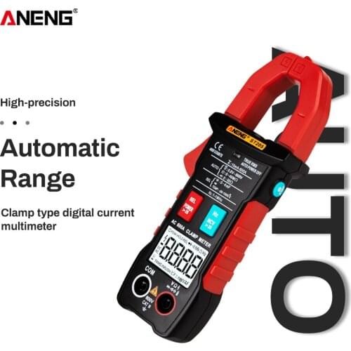 ANENG ST205 Digital Clamp Meter Analog Multimeter Current Clamp DC/AC Intelligent AUTO Range Multimeter with Temperature Tester