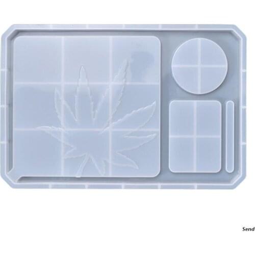 Epoxy Abrasives Cosmetic Storage Tray Mould Mirror Resin Jewelry Coaster