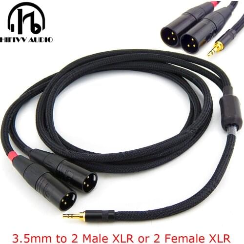 Hifi XLR speaker cable of Active speaker XLR to 3.5 JACK copper line