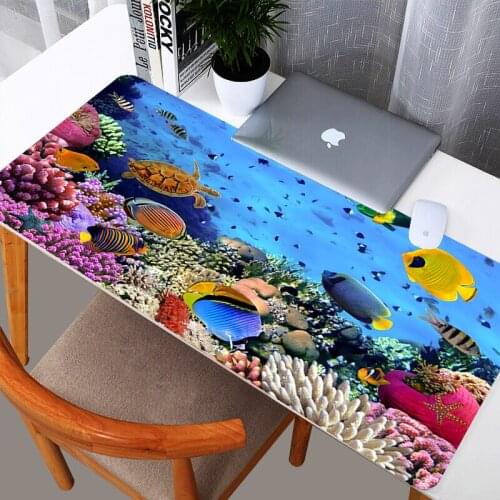 Mouse Pad Tropical Fish Ocean Scenery HD Printing Large Extended Mousepad Many Size Gaming Mouse Pad Mat In Stock