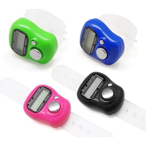 Mini Stitch Marker And Row Finger Counter LCD Electronic Digital Tally Counter For Sewing Knitting Weave Tool