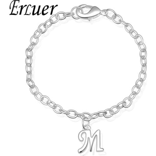 ERLUER fashion bracelets for women charm 26 letter party jewelry Girl romance summer wedding Bracelet Valentines Day jewellery