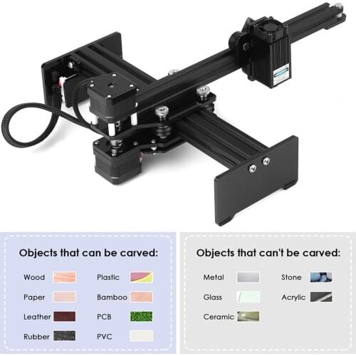 30w CNC Laser Engraving Machine Mini Desktop Laser Engraver Printer Portable Carver DIY Laser Logo Mark Printer Area 170*200mm