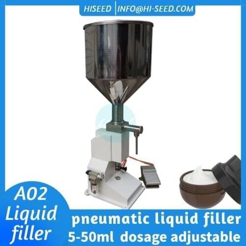 A02 Small Quantitative Pneumatic Filling Machine of Paste Liquid Toothpaste Honey Beverage Laundry