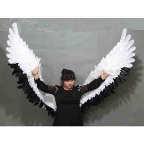NEW Arrival Black and white Devil angel wings Cosplay shooting display props stage Bar decoration Free shipping