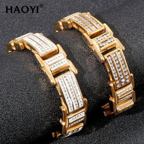 New Fashion Charm Chain Bracelet Male lady Casual Luxury Crystal Bracelet Glittering Rhinestone Bracelet Accessories