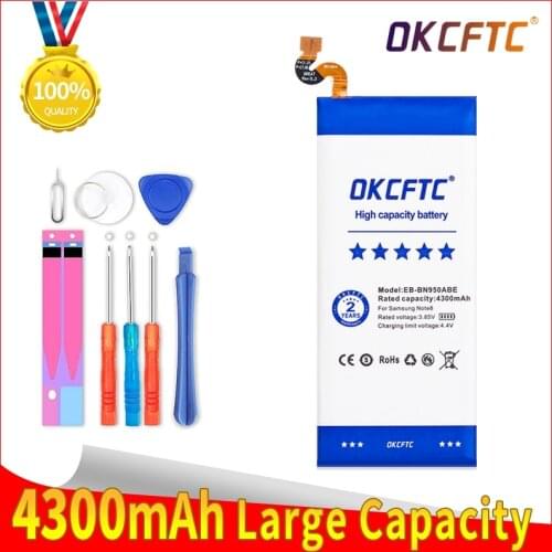 Original Battery EB-BN950ABE for Samsung Galaxy Note 8 N950 SM-N950F N950FD N950U/U1 N950W N950N N9500 Note8 4300mAh Akku
