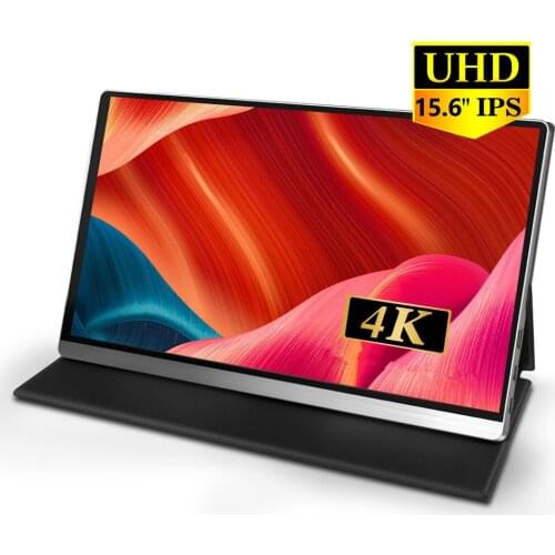 4K 15.6 ' IPS Screen Portable Monitor,Second Screen UHD Portable Display, Type C, Mini HDMI, PS4 Pro