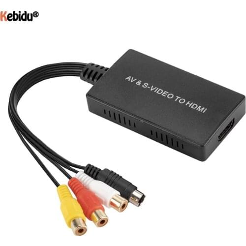 HD 1080P CVBS AV SVIDEO To HD Converter Mini Video Converter High Definition Multimedia Interface For TV VHS VCR DVD Recorders