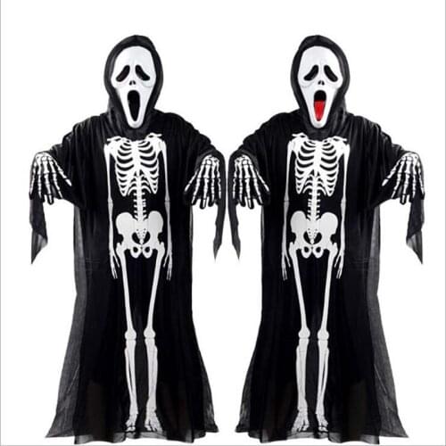 Halloween Ghosts gloves prop Decor Cosplay Mask Decor Costume Kid Boy Death Demo Vampire Child Skeleton Purim Carnival Dress Up