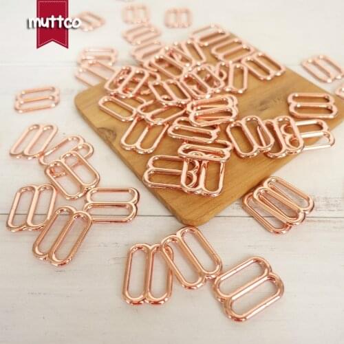 DIY dog collar For 20mm Webbing rose golden Loops DIY Straps Bags Belts Accessories high quality plated metal BZK-005