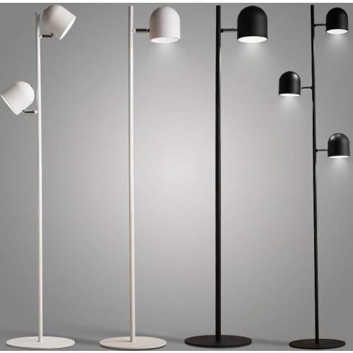 Modern Iron Floor Lamp Creative Led Floor Lights Nordic Living Room Bedroom Bedside Vertical Standing Lamp Home Decor Luminaria