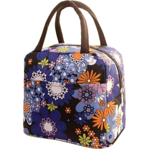 Lunch bag Portable Thermal Insulated Tote Picnic Lunch Cool Bag for Men Women Unisex Zipper Cooler Box Handbag Pouch Bags