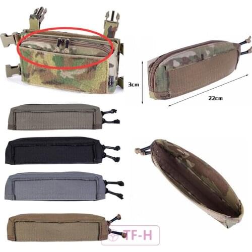 Outdoor Sports Tactical Vest Tactical Chassis MK3 MK4 Chest Rig Zipper Vest Chest Panel Insert Zipper Cover