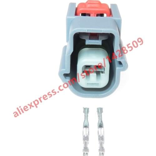 5 Sets 2 Pin Electric Wire Harness Unsealed Connector 0.6 Series Auto Collision Knock Sensor Socket For Cadillac Buick