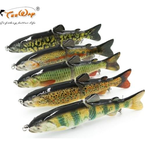 1Pcs 18cm 68g Fishing Wobblers 2 Segments Swimbait Crankbait Fishing Lure Bait with Artificial Hooks TW201