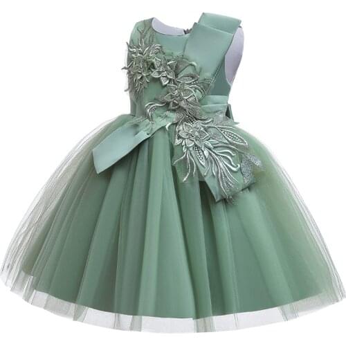 2021 Summer Baby Girl Clothes Kids Dresses For Girls Children Vestido Infantil Tutu Dress Princess Dress Elegant Party Dress